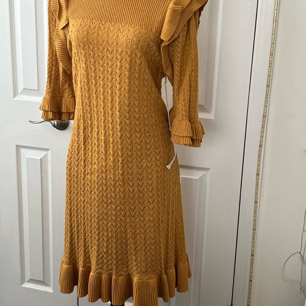 Woman’s knit sweater dress